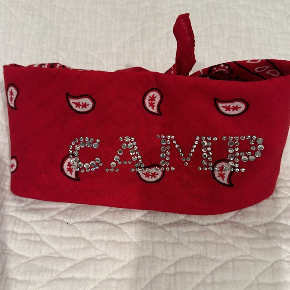 CAMP Rhinestone, Red Bandana